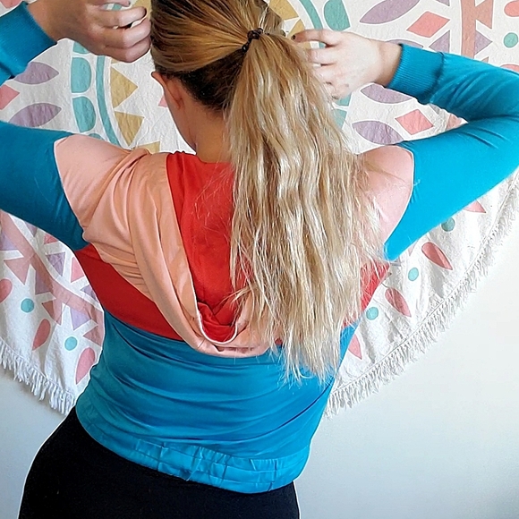 ADIDAS Originals Women's Red Blue Colorblock - Picture 9 of 10